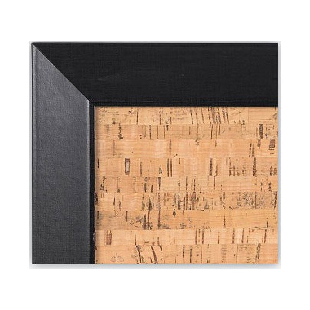 MasterVision SF0722581012 36 in. x 24 in. Natural Cork Bulletin Board - Tan Surface/Black Wood Frame
