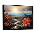 thumbnail image 2 of Designart "Volcanic Presence Of Ch" Poinsettias Floater Framed Canvas Prints, 2 of 5