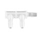 thumbnail image 1 of 30 Pcs F-Type Three Way Connector PP Side 4.8mm Water Pipe Joint, 1 of 5