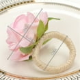 thumbnail image 3 of Apmemiss Clearance 4 Pcs Artificial Rose Flower Napkin Rings, Red Silk Rose Flower Napkin Buckles Rings Faux Rose Flower Napkin Fake Floral Napkin Ring Holder for Home Kitchen Weddings Table Decor, 3 of 5