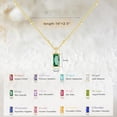 thumbnail image 5 of Turandoss Garnet Birthstone Necklace for Women Dainty January Red Birthstone 14K Gold Plated Cubic Zirconia Pendant Necklaces Trendy Friendship Birthday Jewelry Gifts for Women, 5 of 6