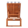 thumbnail image 6 of SAFAVIEH Outdoor Collection Solano Chaise Sunlounger Natural/Grey, 6 of 13
