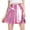 Pink, variant on FOCUSNORM Women's Metallic Skirt Ballet Dance Disco Pleather Skater Holographic Skirt