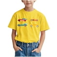 thumbnail image 1 of WRKEKC T-Shirts d'Été pour Garçons, T-Shirts Décontractés pour Garçons, T-Shirts à Manches Courtes pour Enfants avec Motif Imprimé Col Rond T-Shirts Polyvalents Décontractés, 1 of 6