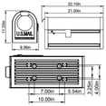 thumbnail image 6 of Architectural Mailboxes Northpointe Galvanized Steel, Large, Post-Mount Mailbox in Venetian Bronze, 6 of 11