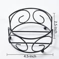 Vintage Coaster Holder Round, Black Iron Metal Coaster Holder Sterling ...
