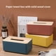 thumbnail image 3 of Tapa De Madera Caja De Pañuelos Con Estilo Simple Caja De Almacenamiento De Pañuelos De Gran Capacidad Dispensador De Servilletas Para El Hogar Noticed HA024901-01, 3 of 7