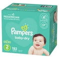 Pampers Baby Dry Extra Protection Diapers, Size 2, 192 Count