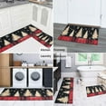 thumbnail image 6 of Christmas Kitchen Rug Sets 2 Piece Winter Snowflake Funny Christmas Kitchen Floor Mat Non Slip Kitchen Floor Matfor Bath Cooking (47x17+30x17 inches), 6 of 7