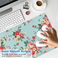 thumbnail image 4 of Long Mouse Pads for Desk,Pioneer Flower Floral Print Pattern Desk Mats on Top Of Desks, Desk Mouse Pad Extra Large with 3mm Non-Slip Base and Stitched Edge for Gaming,Office,Work,Home 31.5"x11.8", 4 of 6