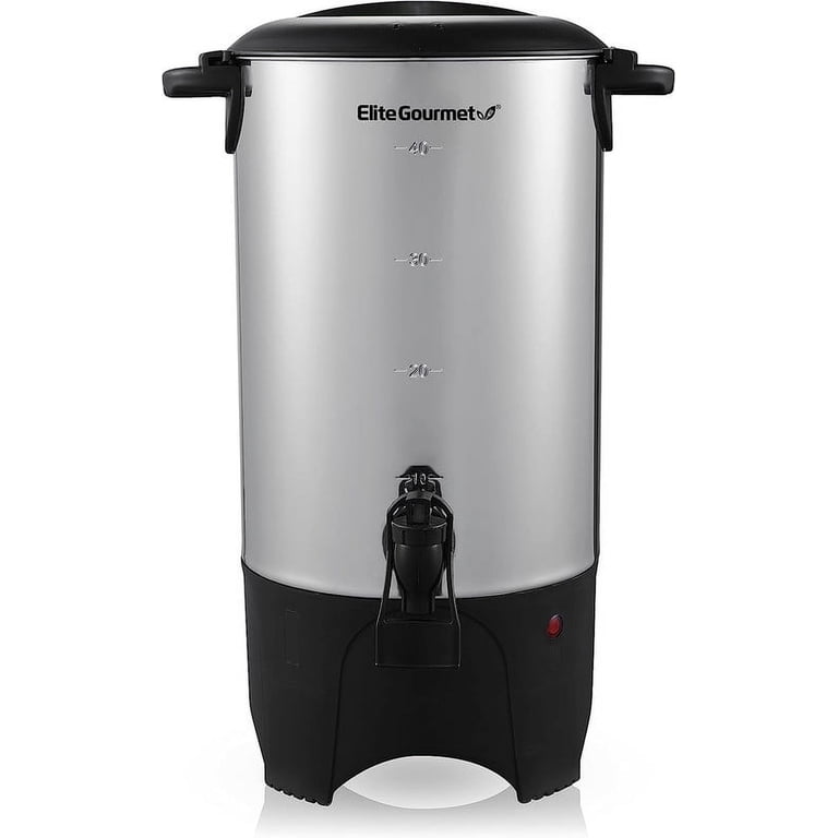 Elite Gourmet 40-Cup Stainless Steel Coffee Urn photo 1