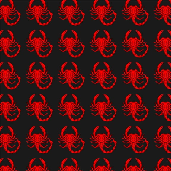 Red Tribal Scorpion Premium Roll Gift Wrap Wrapping Paper