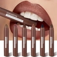 thumbnail image 2 of 6 colors of matte crayon lipstick, long-lasting and waterproof, full effect, create perfect lip makeup, 2 of 5