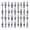 36pcs, variant on QuickGo Blue And White Ceramics Style Nutcracker for Christmas Tree And Fireplace Decoration, Wooden Nutcrackers Hanging Ornaments for Xmas Home Holiday Party Decor