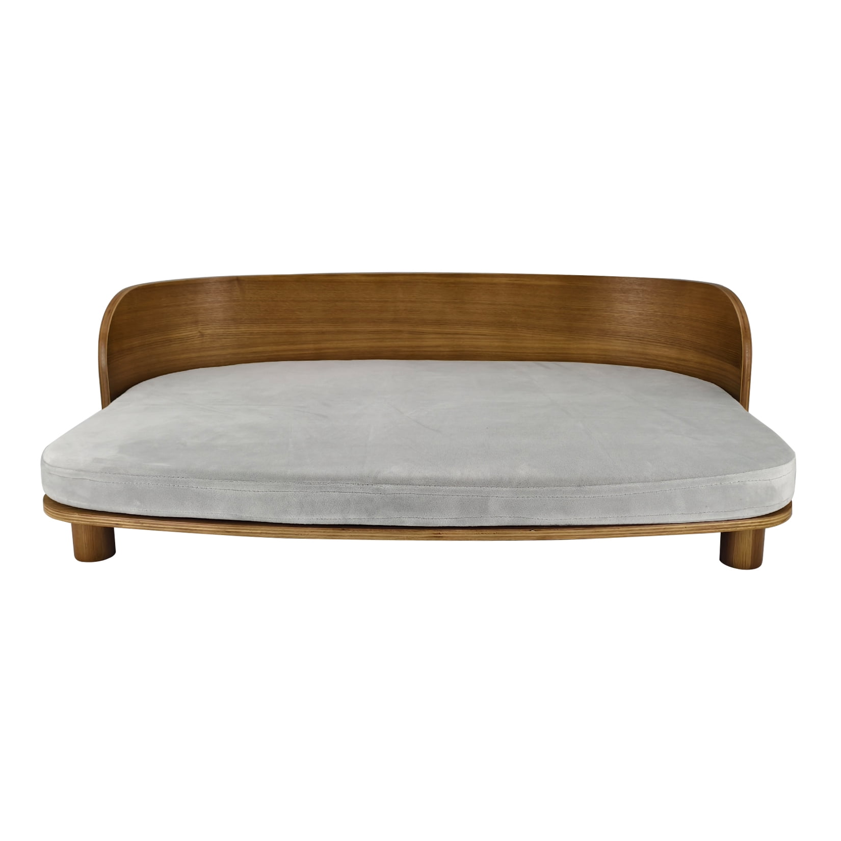 BingoPaw Elevated Pet Sofa Bed Wooden Cat Stool Bed for Small Dogs and Puppies, Waterproof, Removable Cozy Pad