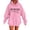 Pink, variant on Yes I'm Cold Print Hoodies for Women Long Sleeve Sweatshirt Fall Casual Pullover Top