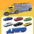 thumbnail image 3 of Camión de juguete transportador de coches-Camión de juguete 6 coches Carros deportivos Sunnimix camión portacoches para niños, 3 of 7