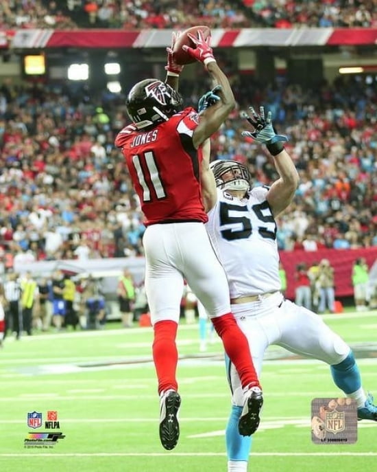 Julio Jones 2015 Action Photo Print (11 x 14) - Walmart ...