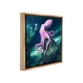 thumbnail image 4 of Stupell Industries Octopus & Jellyfish Friends Animals & Insects Painting Brown Floater Framed Canvas Art Print Wall Art, 25 x 25, 4 of 10