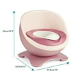 thumbnail image 2 of Gymax Toddler Egg-Shaped Real Potty Training Toilet /Removable Container Pink, 2 of 10