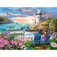 thumbnail image 1 of 5D DIY Paisaje Costero Taladro Rhinestone Mosaico Arte Imagen, 1 of 10