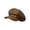 Coffee, variant on Beret Cap Classic Lightweight Breathable Wide Upturned Brim Cowboy Newsboy Hat with Short Brim Dome Design