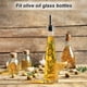 thumbnail image 5 of Vertedores de botellas de acero inoxidable, 2Pack diseño de tapón de aceite de oliva para botellas de vino, para la mayoría de las botellas de licor, 5 of 7