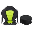 thumbnail image 4 of Siège Rembourré pour Kayak Siège de Canot avec Soutien Dorsal Remplacements de Siège de Pêche Rembourrés Sangles Ajustables Confortables Siège de Bateau pour Eau de Mer Vert avec Sac, 4 of 10