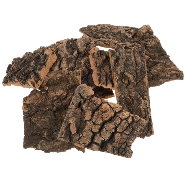 Miangastore 10Pcs Reptile Tree Bark Lizard Climbing Tree Bark Reptile Basking Platform Reptile Platform