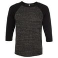 thumbnail image 1 of Bella + Canvas Unisex 3/4-Sleeve Baseball T-Shirt, 1 of 1