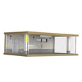 thumbnail image 1 of Vitrina de coche CUTICAT 1/32 adorno de iluminación LED 4 espacios de estacionamiento bloques de construcción organizador niños Mini juguetes, 1 of 8