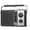 Black, variant on AM FM Radio with Best Reception, Portable Battery Operated Transistor Radios, Headphone Jack, AC Powered, Suit for Senior and Home, Black