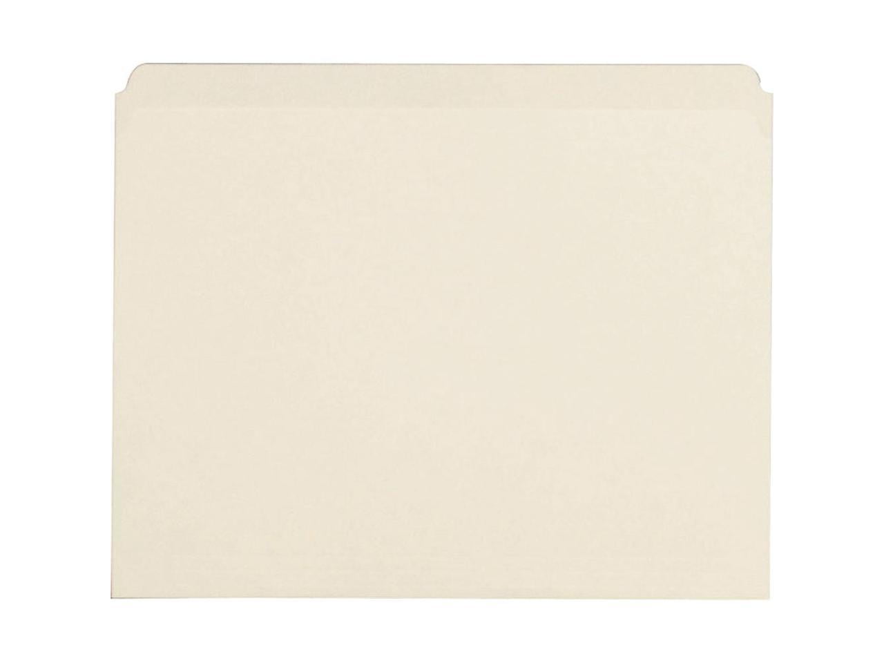Business Source, BSN43565, Straight Cut 1-ply Letter-size File Folders, 100 / Box, Manila