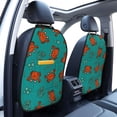 thumbnail image 4 of Zufioo Colorful Crab for Car Seat Kick-Proof Storage Pads 2 Pack, Anti-Stain Adjustable Car Seat Protectors for SUV, Jeep, Truck-One Size, 4 of 9