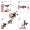 thumbnail image 3 of Canomo Black Finish Make Lamp Rewire Kit with 8 Inch Harp, 2 Pieces 12" Lamp Pipe, and All Parts Needed for DIY Lamp Bulid or Repair, 3 of 5