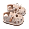 thumbnail image 3 of Abtuhar Baby's Solid Color Hollow Out Squeaky Hook And Loop Soft Bottom Shoes, 3 of 4