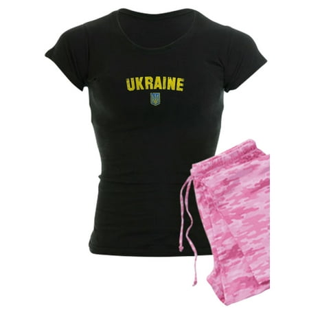 

CafePress - Ukraine Flag Vintage Men Women Kids Ukrain Pajamas - Women s Dark Pajamas
