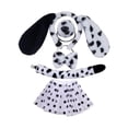 thumbnail image 4 of Conjunto de orejas de cachorro y cola larga, diadema con orejas de gato, pinza para el pelo con orejas de peluche Oreja Negra con Falda, 4 of 9