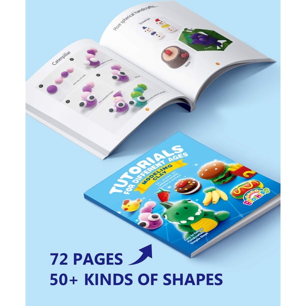 Kit De Arcilla De Modelado Seca Al Aire Para Niños – 4 Colores Con Herramientas, Manualidades Navideñas