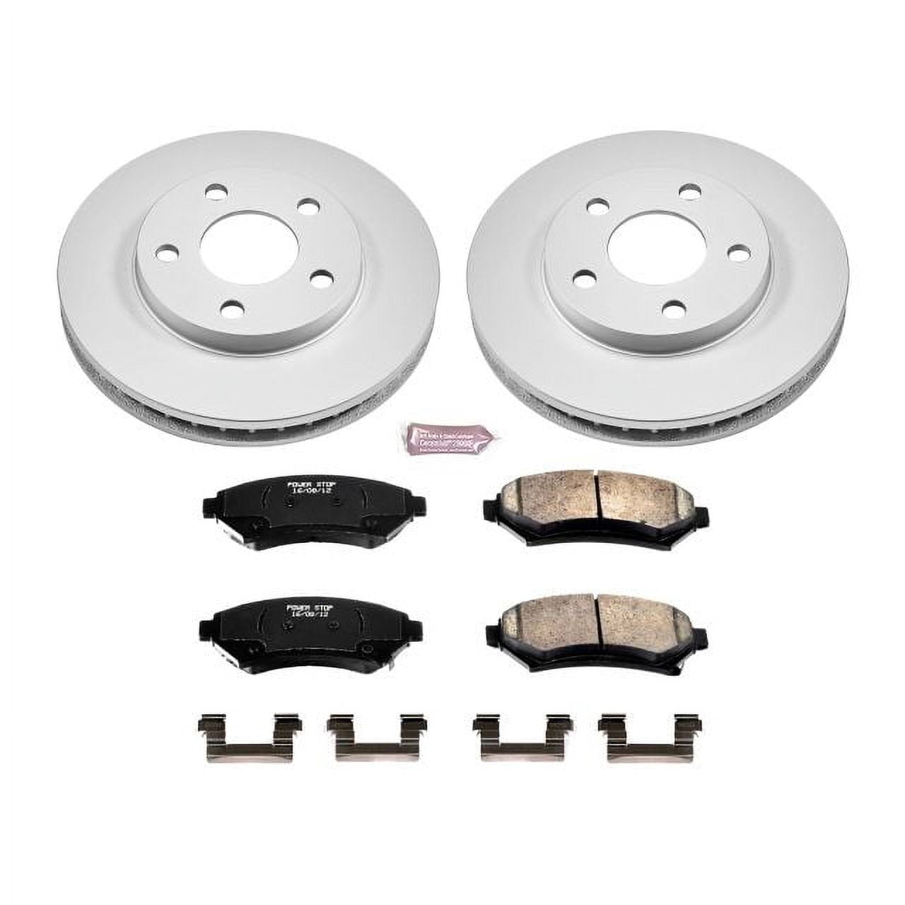 PowerStop Front Geomet Coated Brake Rotor and Pad Kit Fits: BUICK CHEVROLET OLDSMOBILE PONTIAC Select Models CRK2553