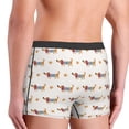 thumbnail image 3 of Disketp Dachshund Dog Puppy Men's Boxer Briefs,Soft and Breathable Cotton Underwear with ComfortFlex Waistband, 3 of 7