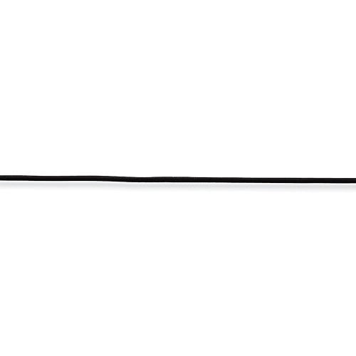 925 Sterling Silver 1.5mm Black Leather Cord Necklace 16 Inch