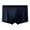 Dark Blue, variant on zeranth Men Underpants Solid Color Soft Mid Waist Elastic Seamless Thin Smooth Anti-septic Moisture-wicking U Convex Pounch Quick Dry Men Boxers Underwear