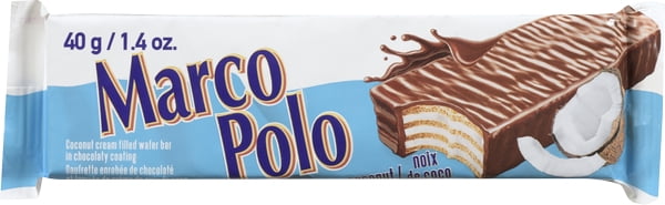 Marco Polo Coconut Wafer Bar, 40g