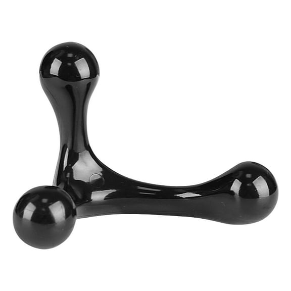 Handheld Manual Massager Arch Body Massager Three Ball Back Massage Stick Health Massage Tool for Neck Waist Hips Leg