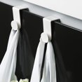 thumbnail image 5 of Over The Door Hook,White Plastic Hanger,Perfect Coat Rack Hook,Towel Holder Door Mount for Bedroom,Kitchen,Bathroom & Laundry Storage – Pack of 2 or 6, 5 of 8
