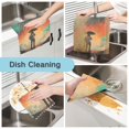 thumbnail image 2 of Yayeee 6 Pack Kitchen Dish Cloths Set for Washing Soft Drying Absorbent Microfiber Towels, Astronaut in Rain, 2 of 9