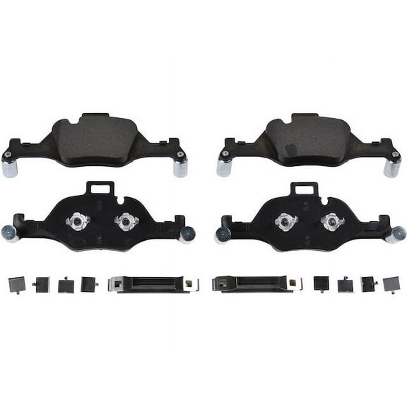 Front Brake Pad Set - Compatible with 2017 - 2022 BMW 530i 2018 2019 2020 2021