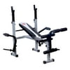 Keys Fitness Strength Trainer Narrow Bench with Butterfly & Leg Attachment