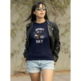 thumbnail image 2 of Spirit Of Sky Cool Eagle Shaped T-Shirt Women -Smartprints Designs, Female x-Large, 2 of 4